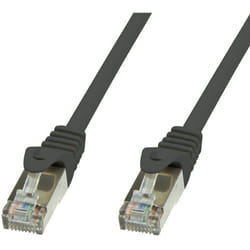 Techly Cavo di rete Patch in rame Cat.6 Nero SFTP LSZH 1m