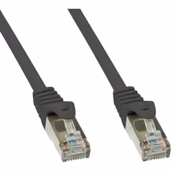 Techly Cavo di rete Patch in rame Cat.6 Nero SFTP LSZH 1m