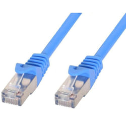 Techly Cavo di rete Patch in rame Cat.6 Blu SFTP LSZH 1m