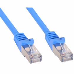 Techly Cavo di rete Patch in rame Cat.6 Blu SFTP LSZH 1m