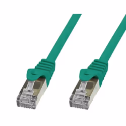 Techly Cavo di rete Patch in rame Cat.6 Verde SFTP LSZH 1m, 1 m, Cat6, S/FTP (S-STP), RJ-45, RJ-45, Verde