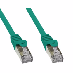Techly Cavo di rete Patch in rame Cat.6 Verde SFTP LSZH 1m