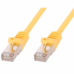 Techly Cavo di rete Patch in rame Cat.6 Giallo SFTP LSZH 1m, 1 m, Cat6, S/FTP (S-STP), RJ-45, RJ-45, Giallo