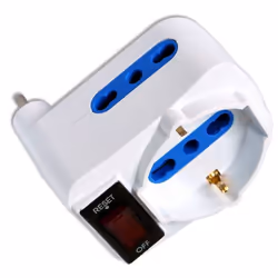 Techly Adattatore Compatto con 2 Prese Bipasso e 1 Bipasso/Schuko Spina 10A