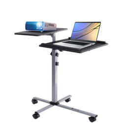 Techly Trolley Regolabile Universale per Proiettore notebook, Nero