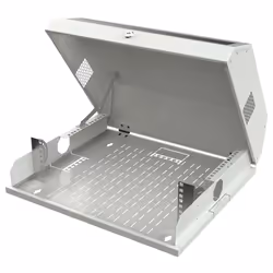 Techly Armadio a muro 19" 9 Unità Grigio I-CASE FL-09-BGT, Da parete, 9U, 30 kg, Lucchetti, Gestione dei cavi ottimizzata, 12 ...