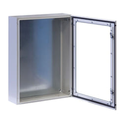 Techly Armadio Rack 19" a muro 17U grigio IP65 porta vetro prof. 200mm I-CASE IP-1720GV