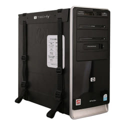 Techly ICA-CS 60 supporto per CPU Supporto per CPU da tavolo Nero