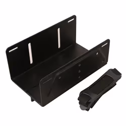 Techly ICA-CS 62, Supporto per CPU da tavolo, Desktop, 20 kg, Nero, Verticale, 23,5 cm