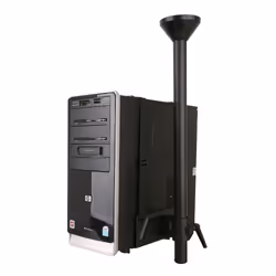 Techly ICA-CS 63 supporto per CPU Supporto per CPU da tavolo Nero - Vista aggiuntiva 5