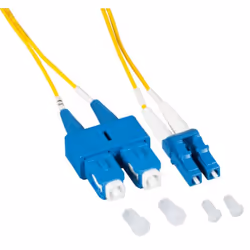 Techly ILWL OS212-LCSC-010T cavo InfiniBand e in fibra ottica 1 m SC LC Giallo