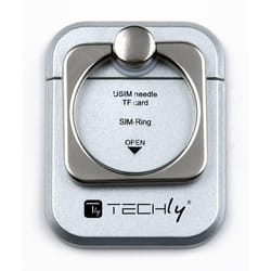 Techly I-SMART-RINGS supporto per personal communication Telefono cellulare/smartphone Argento