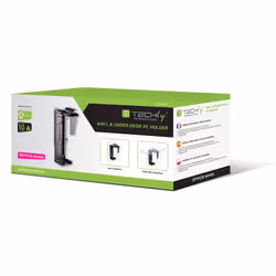 Techly ICA-CS 66 supporto per CPU Porta CPU sotto scrivania Nero