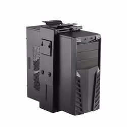 Techly ICA-CS 66 supporto per CPU Porta CPU sotto scrivania Nero - Vista aggiuntiva 4