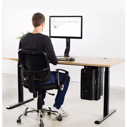 Techly ICA-CS 66 supporto per CPU Porta CPU sotto scrivania Nero - Vista aggiuntiva 8