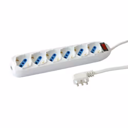Techly IUPS-PCP-16BKP, 1,5 m, Interno, Tipo F, Tipo L, Tipo L, Bianco, CE, RoHS