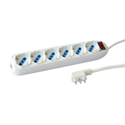 Techly IUPS-PCP-16BKP prolunghe e multiple 1,5 m 6 presa(e) AC Interno Bianco