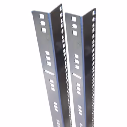 Techly I-CASE RAIL-24ETG, Guida per scaffale, Acciaio inox, 24U, 2,77 kg, 2 pz