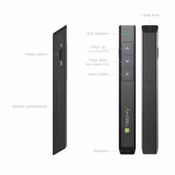 Techly ITC-LASER26 puntatore wireless RF Nero - Vista aggiuntiva 6