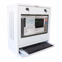 Techly Armadio Per Computer/Monitor/tastie, Da parete, 1U, 28,4 kg, Bianco