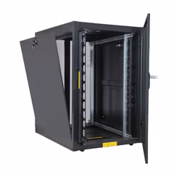 Techly Flat Netrack 19" 24U prof.1000 nero