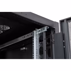 Techly Flat Netrack 19" 24U prof.1000 nero