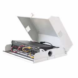 Techly Armadio a muro 19" 3U+6U Bianco