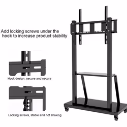 Techly Supporto da pavimento TV 55-100" - Vista aggiuntiva 8
