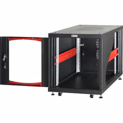Techly I-CASE SVR-I128BK rack 12U Rack indipendenti Nero - Vista aggiuntiva 5