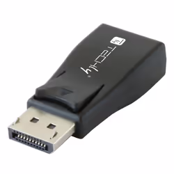 Techly Convertitore DisplayPort v.1.2 M a VGA F compatto, DisplayPort, VGA, Nero