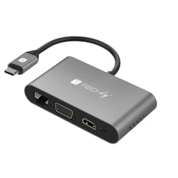Techly Adattatore USB-C Multiporta