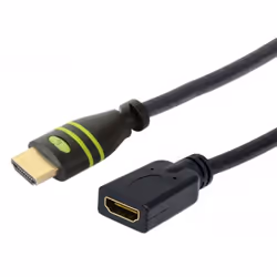 Techly Cavo Prolunga HDMI High Speed con Ethernet 4K 30Hz M/F 0,2 m, 0,2 m, HDMI tipo A (Standard), HDMI tipo A (Standard), C ...