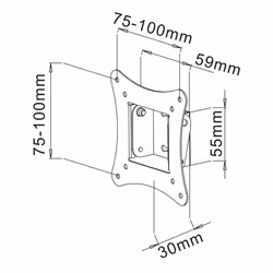 Techly ICA-LCD-900 30" Nero - Vista aggiuntiva 4