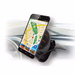 Techly Supporto magnetico a clip per Smartphone, Telefono cellulare/smartphone, Supporto passivo, Auto, Nero