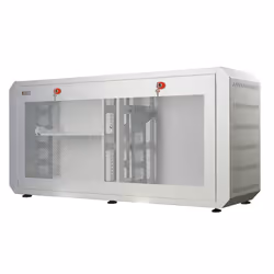 Techly Armadio rack 19" Ghost con porta grigliata Bianco