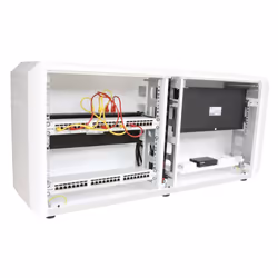 Techly Armadio rack 19" Ghost con porta grigliata Bianco - Vista aggiuntiva 7