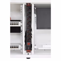 Techly Armadio rack 19" Ghost con porta grigliata Bianco - Vista aggiuntiva 8