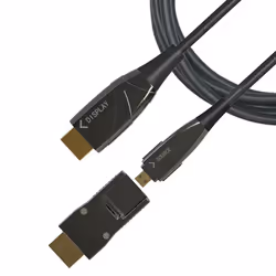 Techly Cavo HDMI A/A Micro HDMI AOC in Fibra Ottica 4K 10m, 10 m, HDMI tipo A (Standard), HDMI tipo D (Micro), Compatibilità ...