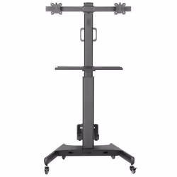 Techly Trolley da Pavimento con Mensola e Porta CPU per 2 TV LCD/LED/Plasma 13-32" - Vista aggiuntiva 6