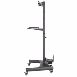 Techly Trolley da Pavimento con Mensola e Porta CPU per 2 TV LCD/LED/Plasma 13-32" - Vista aggiuntiva 8