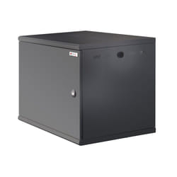 Techly Armadio Rack 19" a muro 6U sezione unica P 500mm Porta Cieca Nero