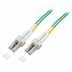 Techly Cavo Fibra Ottica LC/LC 50/125 Multimodale 0,5 m OM5, 0,5 m, OM5, LC, LC