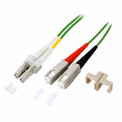Techly Cavo Fibra Ottica SC/LC 50/125 Multimodale 1 m OM5, 1 m, OM5, SC, LC