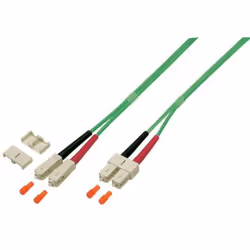 Techly Cavo Fibra Ottica SC/SC 50/125 Multimodale 1m OM5, 1 m, OM5, SC, SC