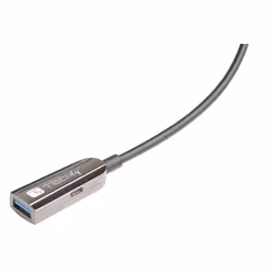 Techly Cavo USB 3.0 SuperSpeed AOC in Fibra Ottica USB A M/F 30m Nero