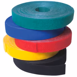 Techly Rotolo di Velcro Gestione cavi Lunghezza 4m Larghezza 16mm Giallo