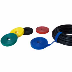 Techly Rotolo di Velcro Gestione cavi Lunghezza 4m Larghezza 16mm Giallo