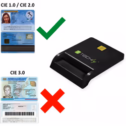 Techly Lettore/Scrittore di Smart Card USB-C™ Compatto Bianco - Vista aggiuntiva 4