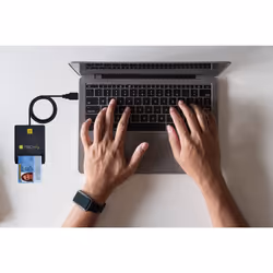 Techly Lettore/Scrittore di Smart Card USB-C™ Compatto Bianco - Vista aggiuntiva 5