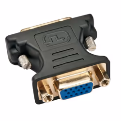 Techly Adattatore Video Analogico DVI Maschio/VGA Femmina Nero